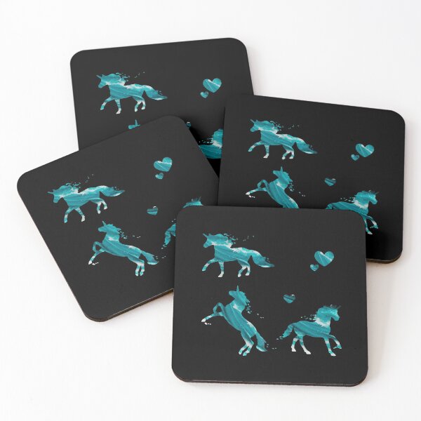 Item preview, Nokk Frozen Water Horse Spirit Unicorn Sea Ocean Pattern designed and sold by yellowpomelo.