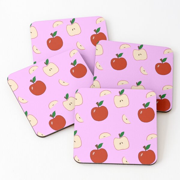Item preview, Apple Tile Design - Purple Background designed and sold by Blenderbeetle.