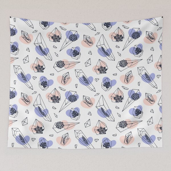 Item preview, succulent gem terrarium urban garden background designed and sold by TheSimpleMan.