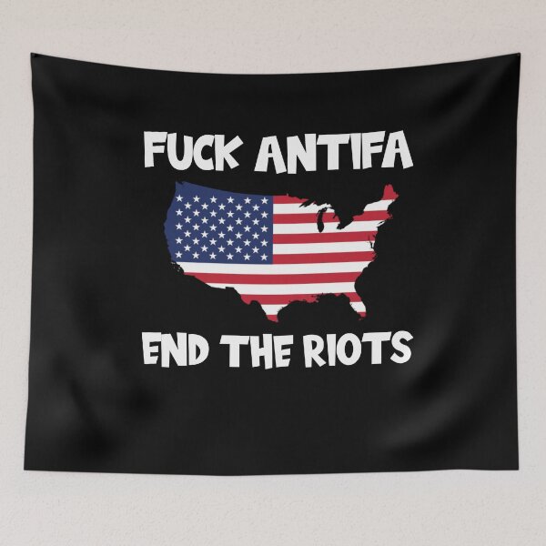 Item preview, Fuck Antifa End The Riots designed and sold by Merch By ika.