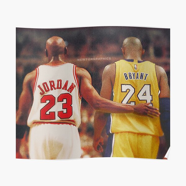 Jordan X Kobe 23 X 24 Poster