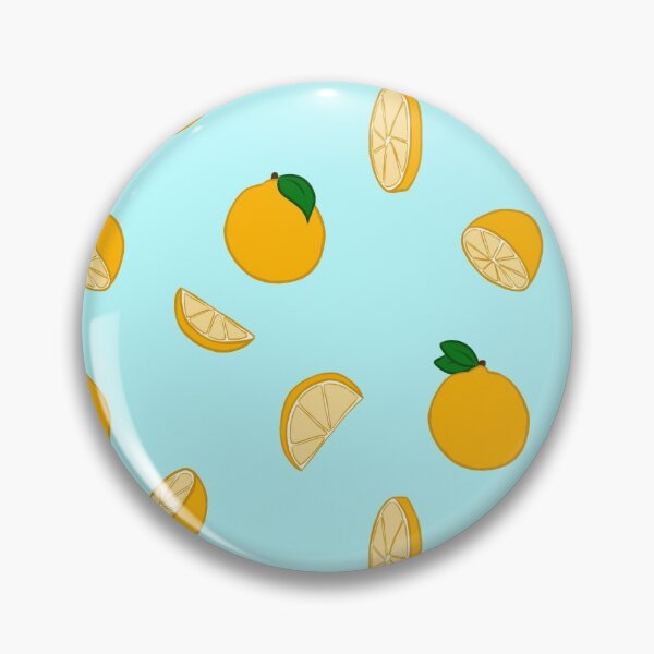 Item preview, Orange Tile Design - Blue Background designed and sold by Blenderbeetle.