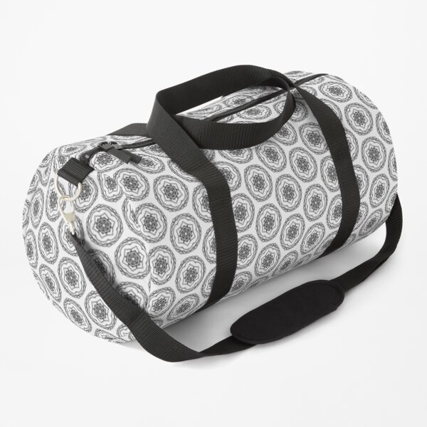 Monochrome roses Duffle Bag