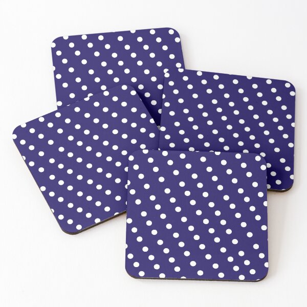 Item preview, Elegant Vintage Navy Blue and White Classic Polka Dot Pattern designed and sold by sinceanna.