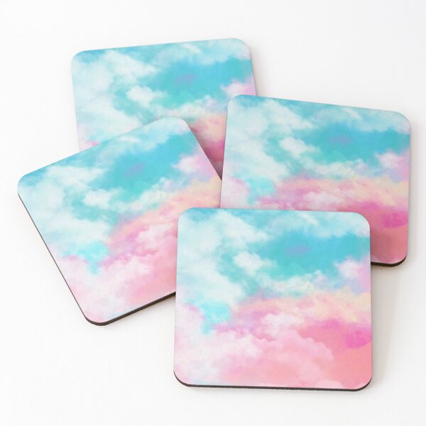 Item preview, Pink and blue shaded clouds designed and sold by Hala217.