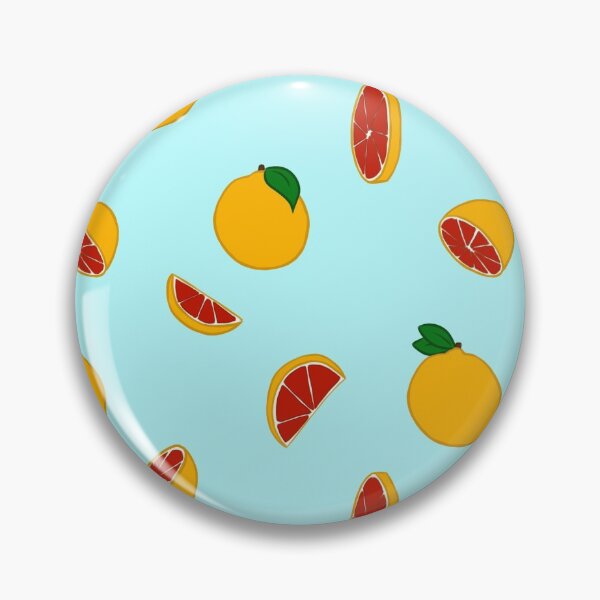 Item preview, Blood Orange Tile Design - Blue Background designed and sold by Blenderbeetle.