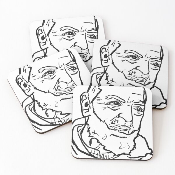 Item preview, St Padre Pio Digital Cartoon Sketch designed and sold by katherineliart.