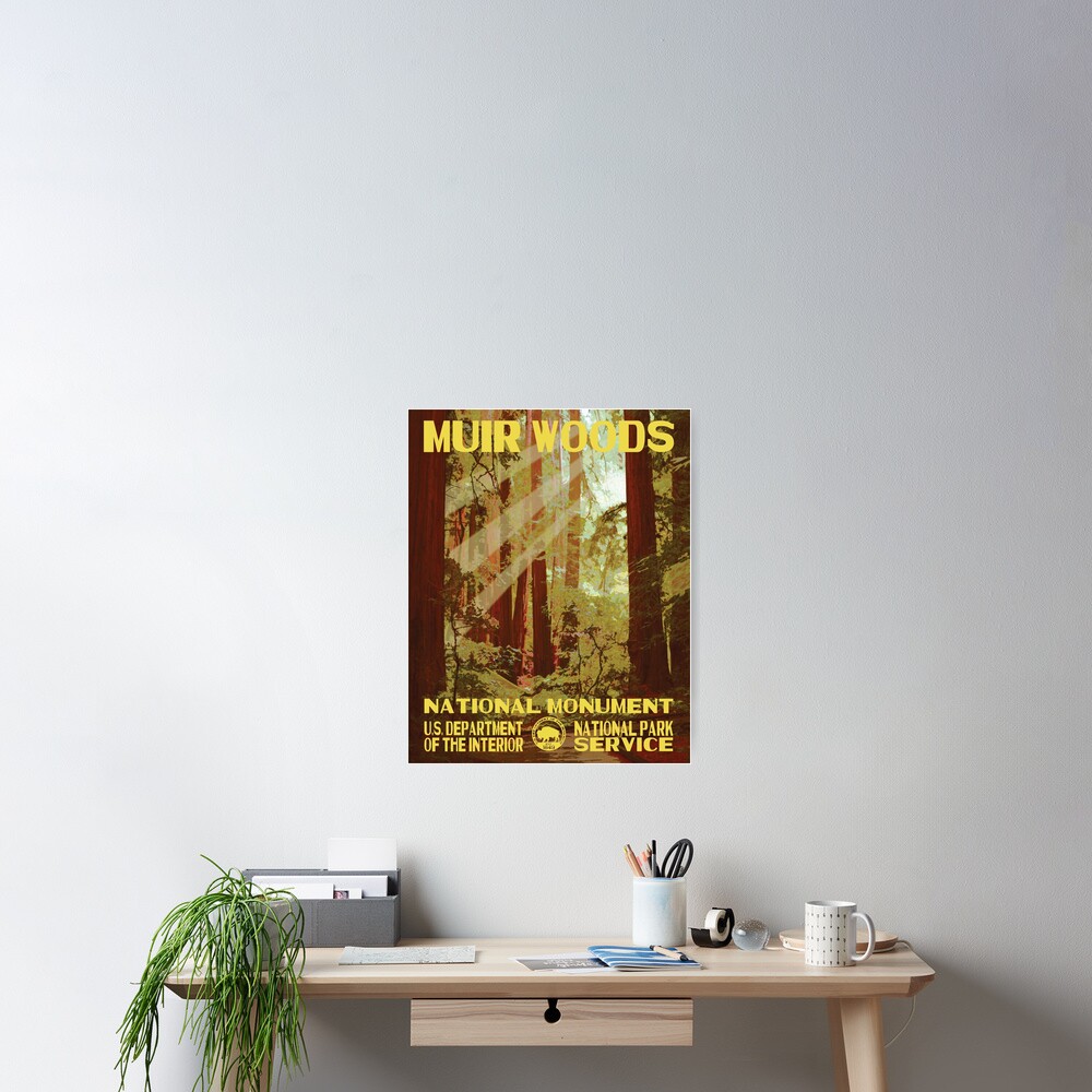 "Muir Woods National Monument Park Poster" Poster for Sale by