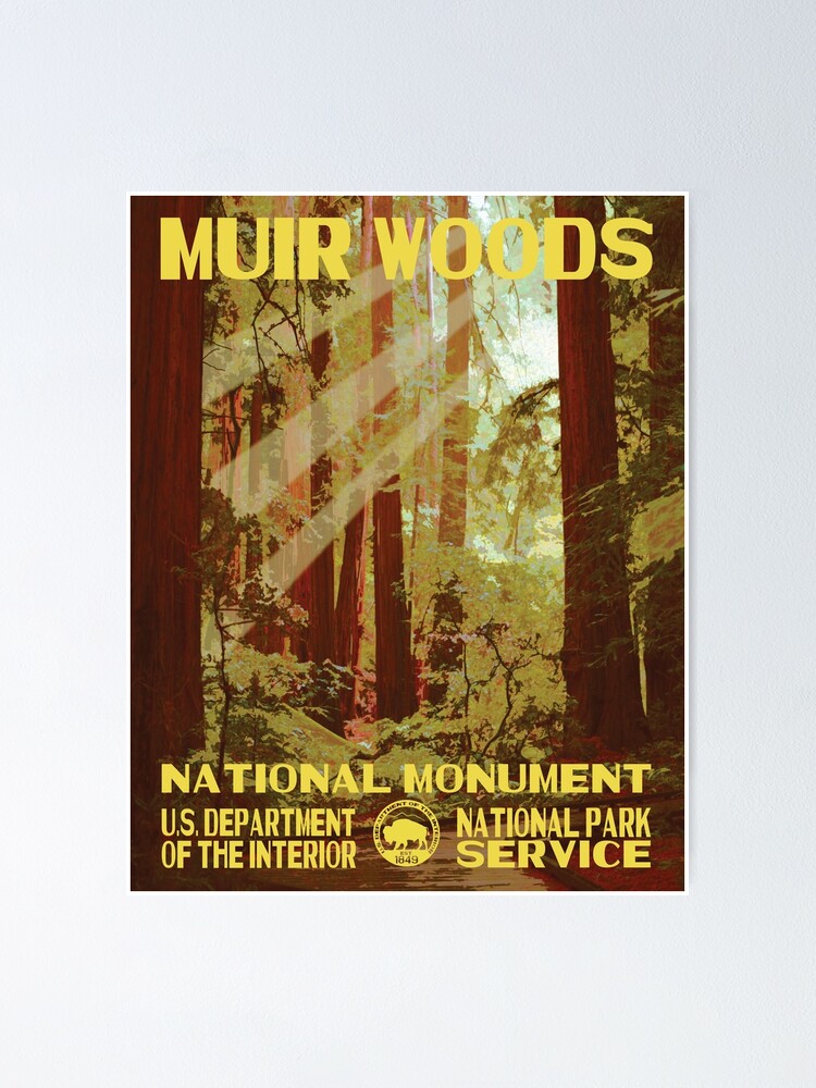 "Muir Woods National Monument Park Poster" Poster for Sale by