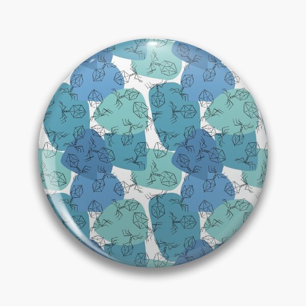 Item preview, Bacteriophages - Blues designed and sold by Hodgepodge Bricolage.