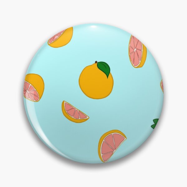 Item preview, Grapefruit Tile Design - Blue Background designed and sold by Blenderbeetle.