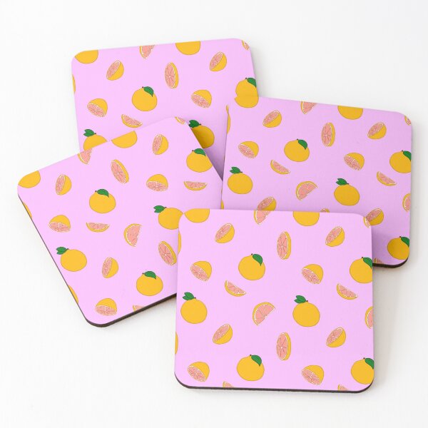Item preview, Grapefruit Tile Design - Purple Background designed and sold by Blenderbeetle.