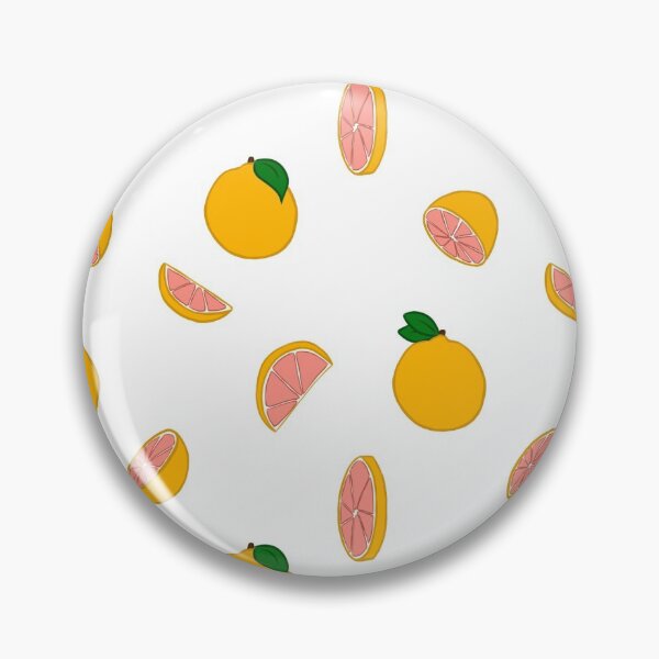 Item preview, Grapefruit Tile Design - White Background designed and sold by Blenderbeetle.
