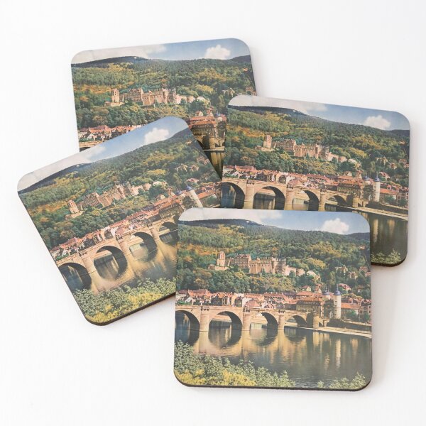 Item preview, Heidelberg vintage travel poster designed and sold by stickart-marek.
