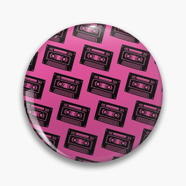 Item preview, Pink retro cassette pattern designed and sold by LittleBettyMakes.