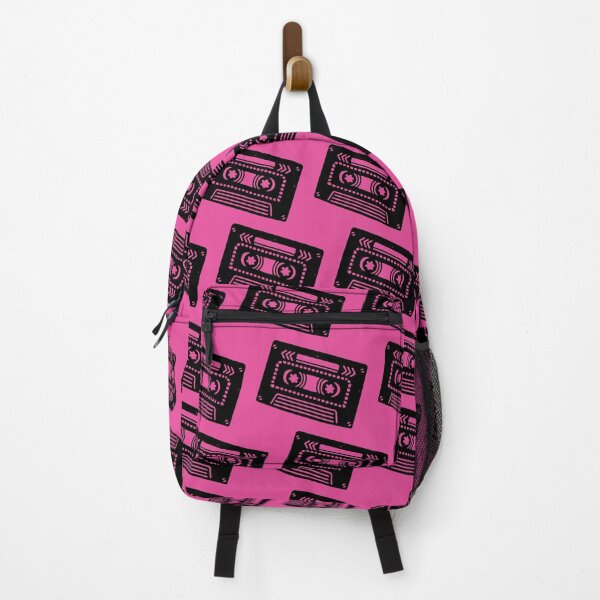 Item preview, Pink retro cassette pattern designed and sold by LittleBettyMakes.