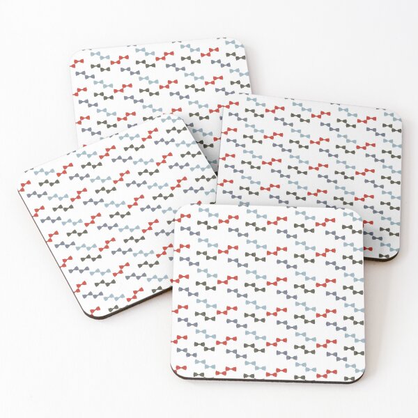 Item preview, Cute Colorful Original Blue and Crimson Bow-tie pattern designed and sold by sinceanna.