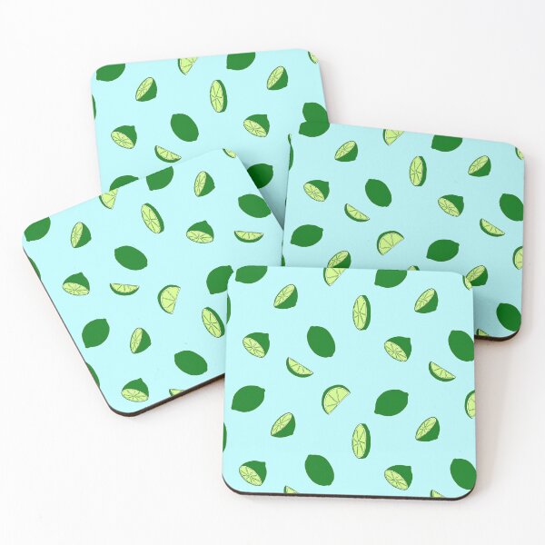Item preview, Lime Tile Design - Blue Background designed and sold by Blenderbeetle.