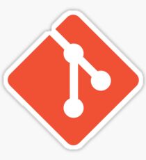 Git - Red logo Sticker