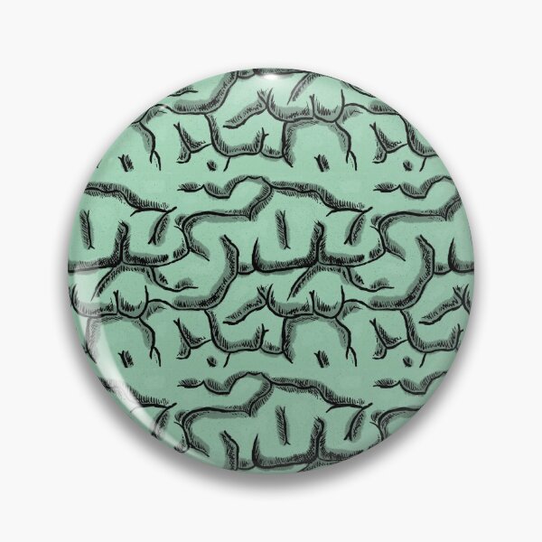 Item preview, Seamless Brain - Green designed and sold by Hodgepodge Bricolage.