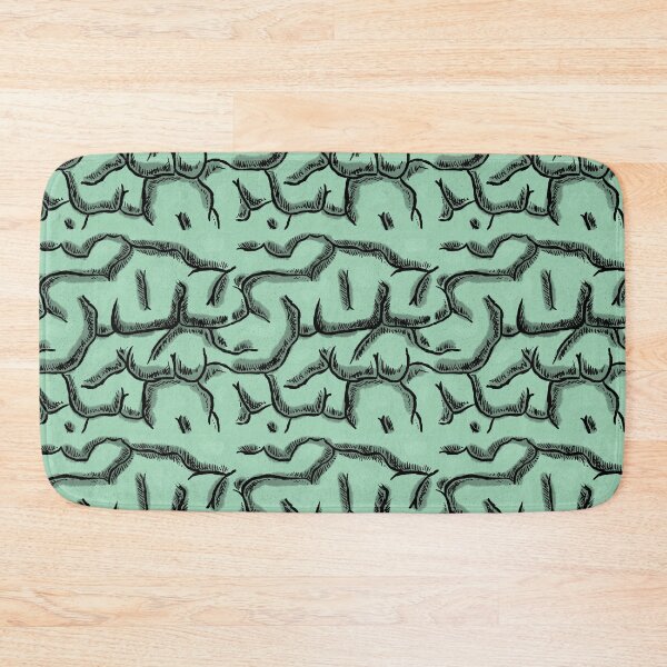 Item preview, Seamless Brain - Green designed and sold by Hodgepodge Bricolage.