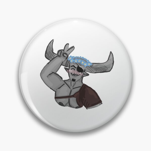 Item preview, iron bull and flowers designed and sold by DoodleSpork.