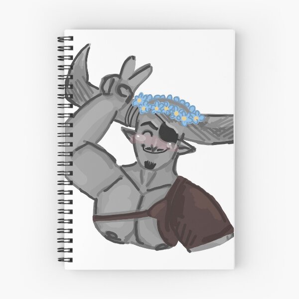 Item preview, iron bull and flowers designed and sold by DoodleSpork.