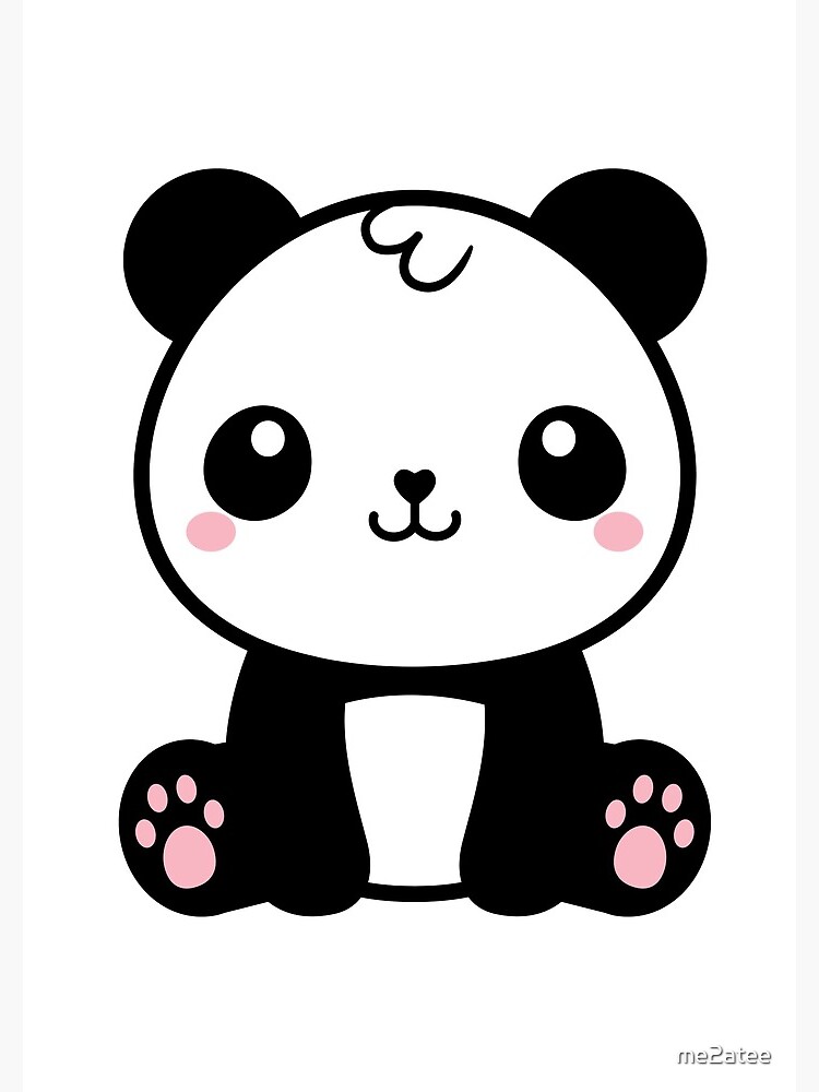 marque page personnalisable kawaii en PVC avec la tête de panda mignon