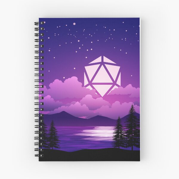 Item preview, Pink Sunset D20 Dice Sun Lake Tabletop RPG Maps and Landscapes designed and sold by pixeptional.