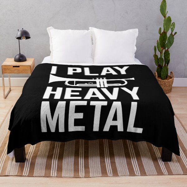 Item preview, Trumpet design - I play heavy metal designed and sold by EstelleStar.