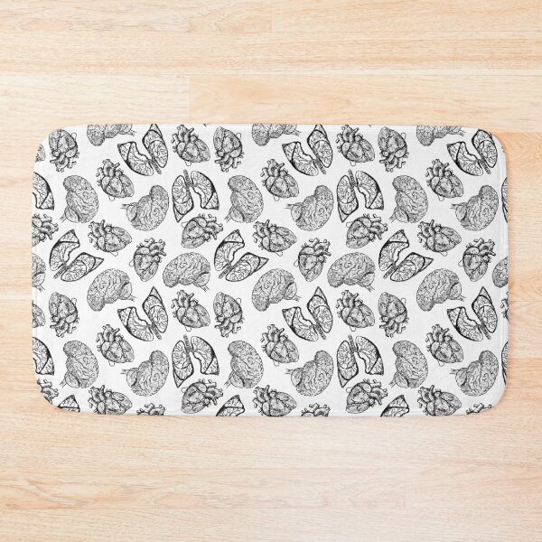 Item preview, Lung Heart Brain — Black on White designed and sold by Hodgepodge Bricolage.