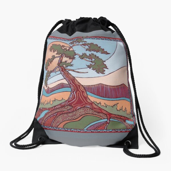 Aperçu de l'œuvre Arbre Art Nouveau / Folk Fusion enraciné dans le design créée et vendue par CMawleart.
