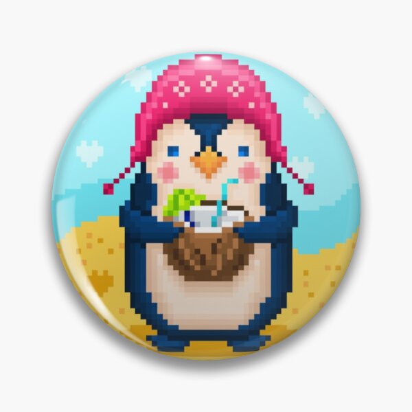 Item preview, Pixelated Penguin Drink Delicious Coconut Milk designed and sold by HopeDetour.