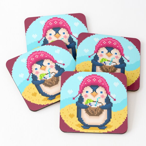Item preview, Pixelated Penguin Drink Delicious Coconut Milk designed and sold by HopeDetour.