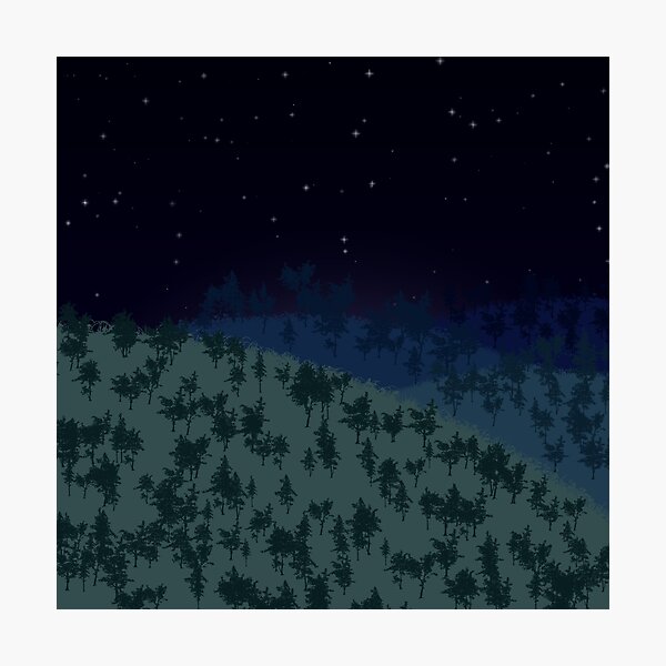 Item preview, A Forest At Night designed and sold by PuppetOfFlames.