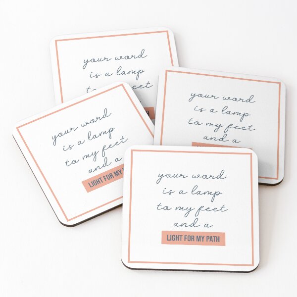 NM Light For My Path Coasters (Set of 4)