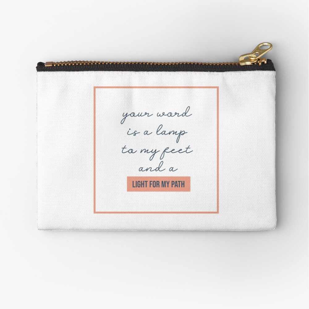 Light For My Path Zipper Pouch