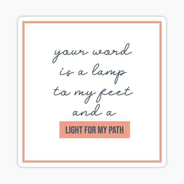 NM Light For My Path Sticker