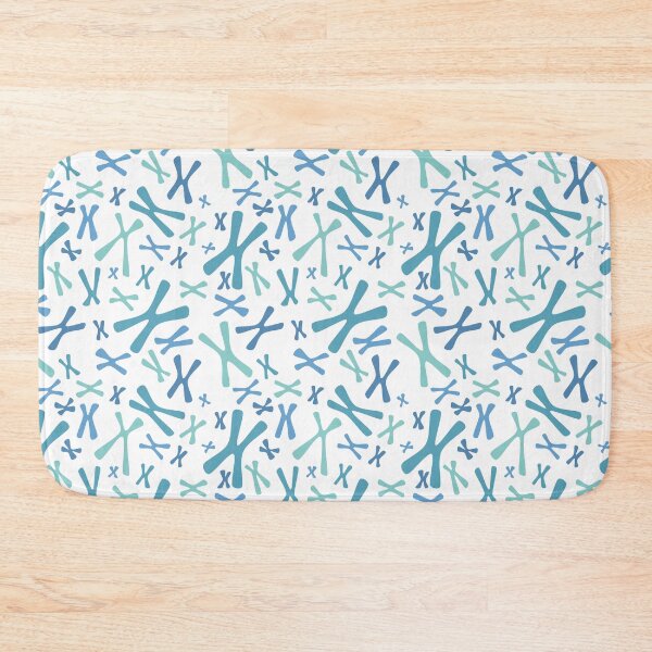 Item preview, Chromosomes - Blues on White designed and sold by Hodgepodge Bricolage.