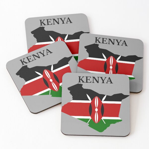 Item preview, Kenya flag map designed and sold by marosharaf.