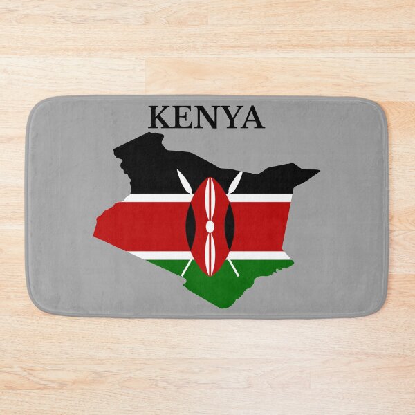 Item preview, Kenya flag map designed and sold by marosharaf.