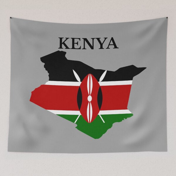 Item preview, Kenya flag map designed and sold by marosharaf.