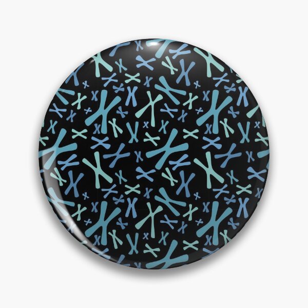 Item preview, Chromosomes - Blues on Black designed and sold by Hodgepodge Bricolage.