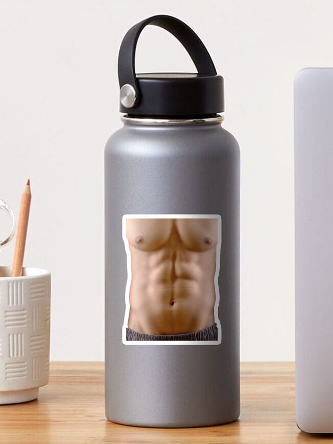 My Six Pack Yes It S Me Just Showing Off You Like Sticker By Johnc1 Redbubble