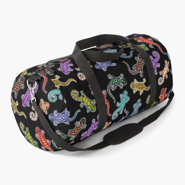 Item preview, cute Lizards / Geckos black background designed and sold by Pezi-Creation.