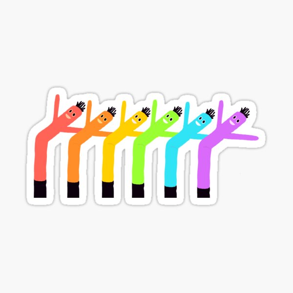 Item preview, Wacky Wavy Inflatable Arm Flailing Tube Men - Rainbow designed and sold by jaelynandrade.