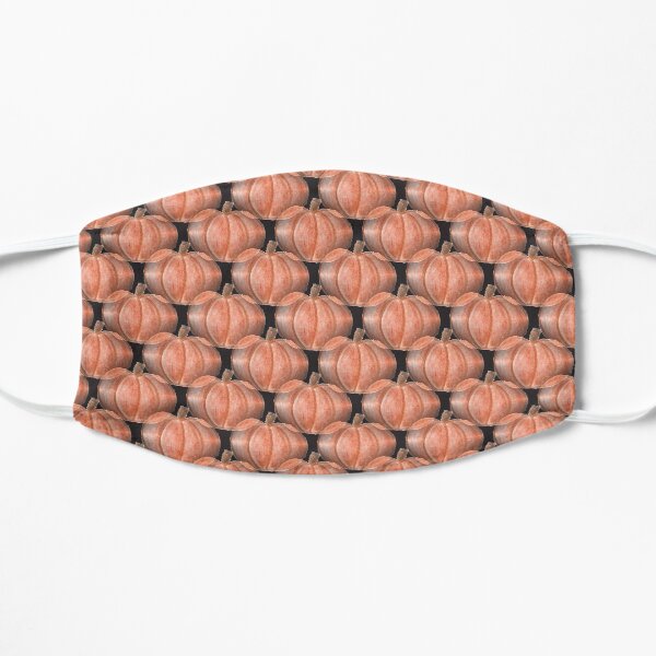 Mini pumpkins pattern on black Mask