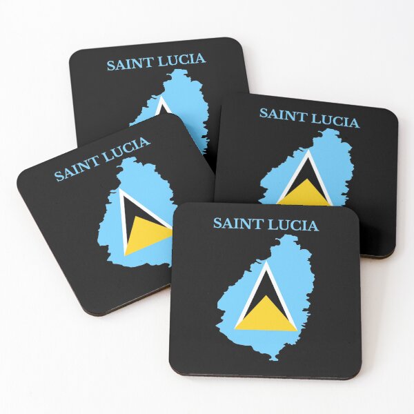 Item preview, Saint Lucia Map Flag designed and sold by marosharaf.