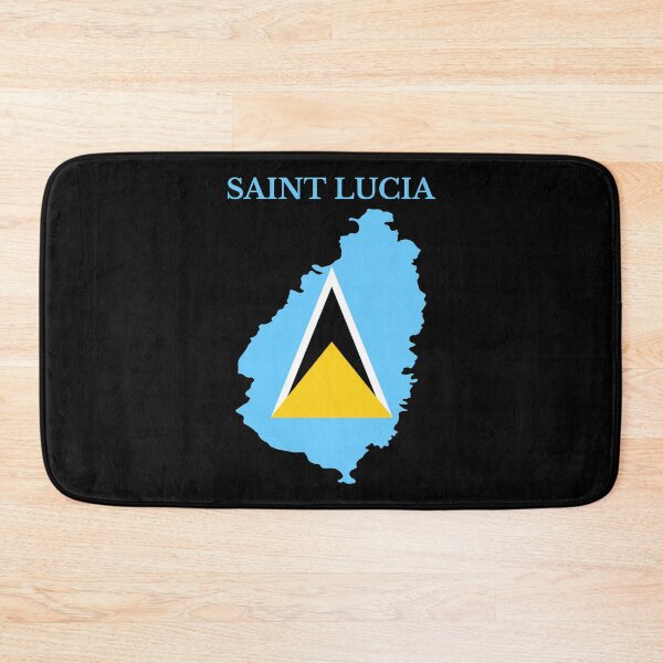 Item preview, Saint Lucia Map Flag designed and sold by marosharaf.