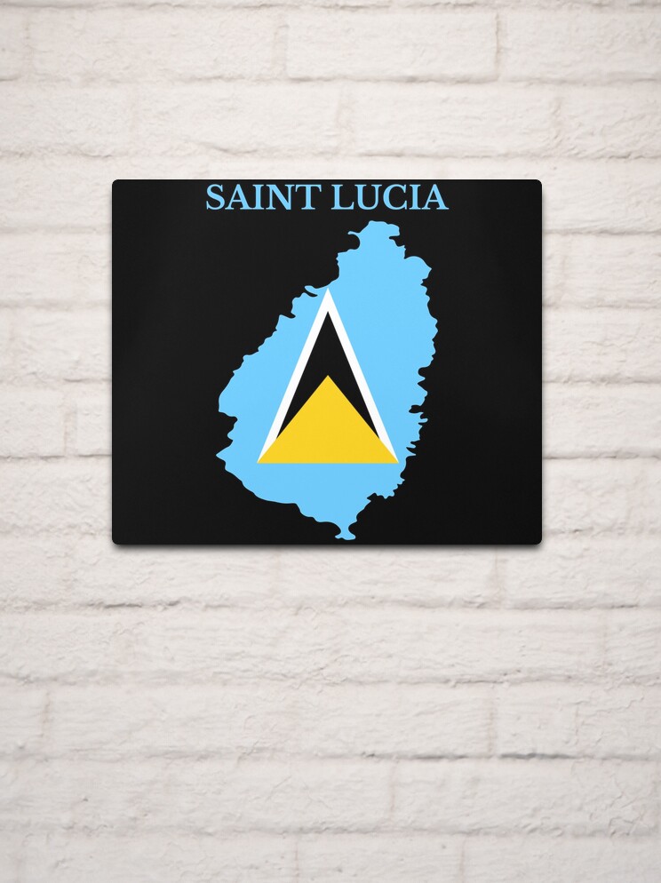 Saint Lucia Map Flag Kids T-Shirt for Sale by MKCoolDesigns MK